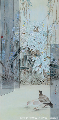 《晨》132cm x66cm